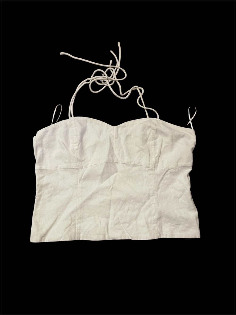 Old Navy Cream Bustier Halter Camisole